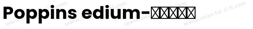 Poppins edium字体转换
